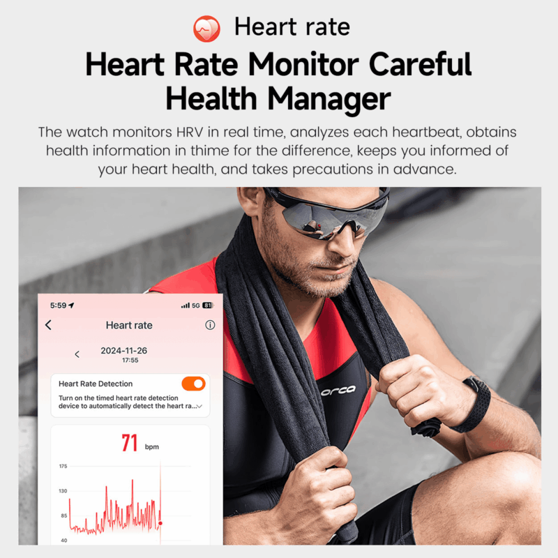 Smart Health Wristband, Wearable Activity & Fitness Tracker, 120+ Sports Modes, All-Day Continuous Monitoring, Heart Rate Tracking, Improve Sleep, Stress, Wellness, 2 Pack Bands, with Free APP - Image 6